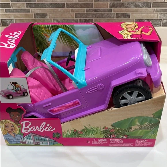 Barbie Pink Convertible Jeep with Accents - Picture 6 of 6